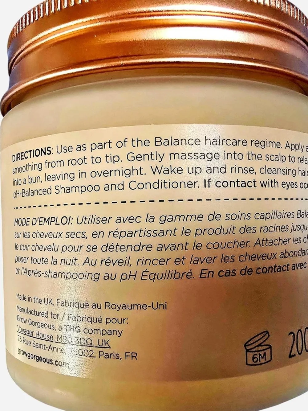 Grow Gorgeous pH Balanced Shampoo and Masks 3-Piece SET